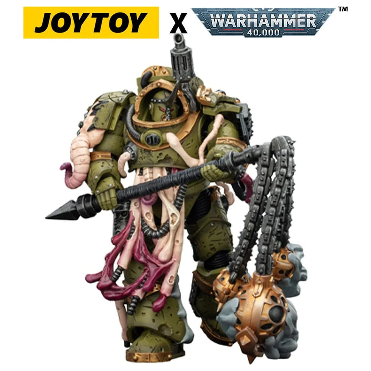 Warhammer 40,000 Action Figure Death Guard Blightlord Terminator 2 with Flail of Corruption 14 cm zdjęcie produktu