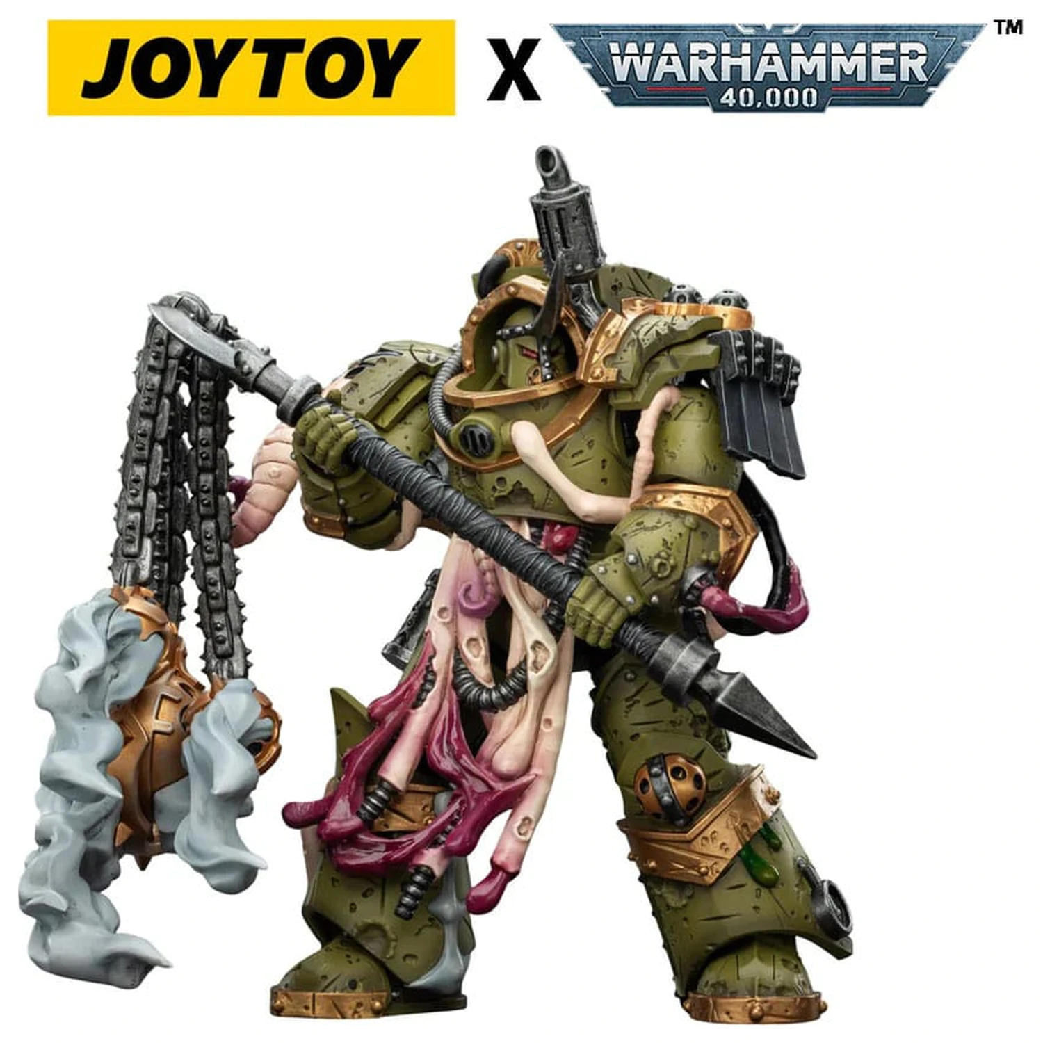 Warhammer 40,000 Action Figure Death Guard Blightlord Terminator 2 with Flail of Corruption 14 cm zdjęcie produktu