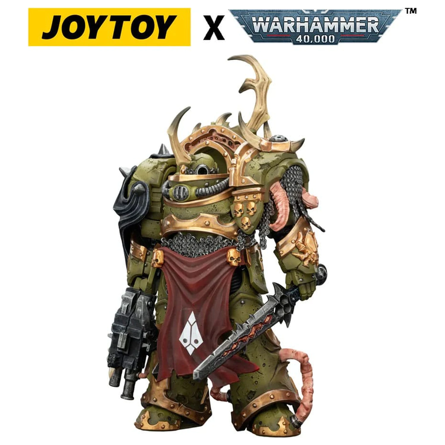 Warhammer 40,000 Figurka Akcji Death Guard Blightlord Terminator 3 z Combi-bolterem i Bubotic Blade 14 cm zdjęcie produktu
