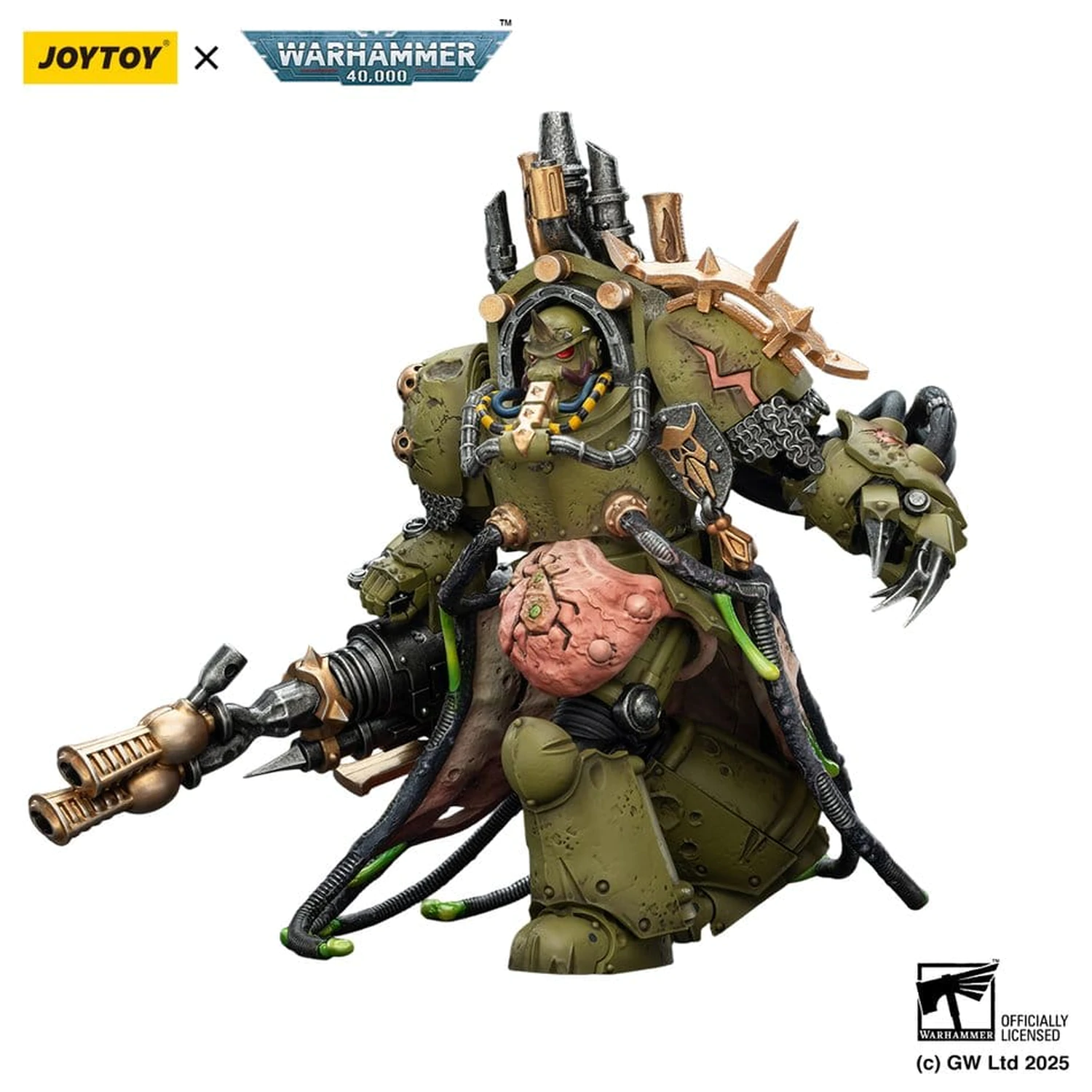 Warhammer 40,000 Figurka Akcji Death Guard Lord of Virulence z Pięścią Mocy i Podwójnym Plaga Miotaczem 14 cm zdjęcie produktu