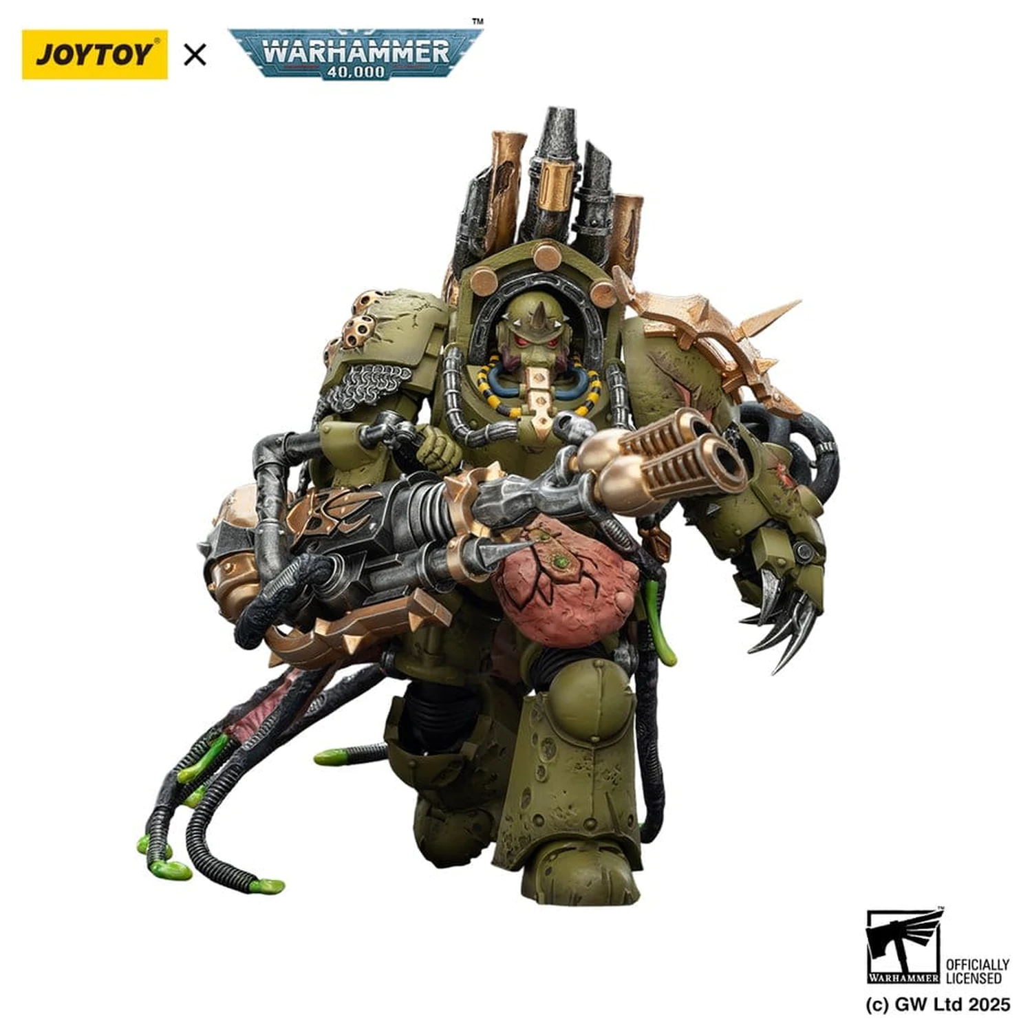 Warhammer 40,000 Figurka Akcji Death Guard Lord of Virulence z Pięścią Mocy i Podwójnym Plaga Miotaczem 14 cm zdjęcie produktu