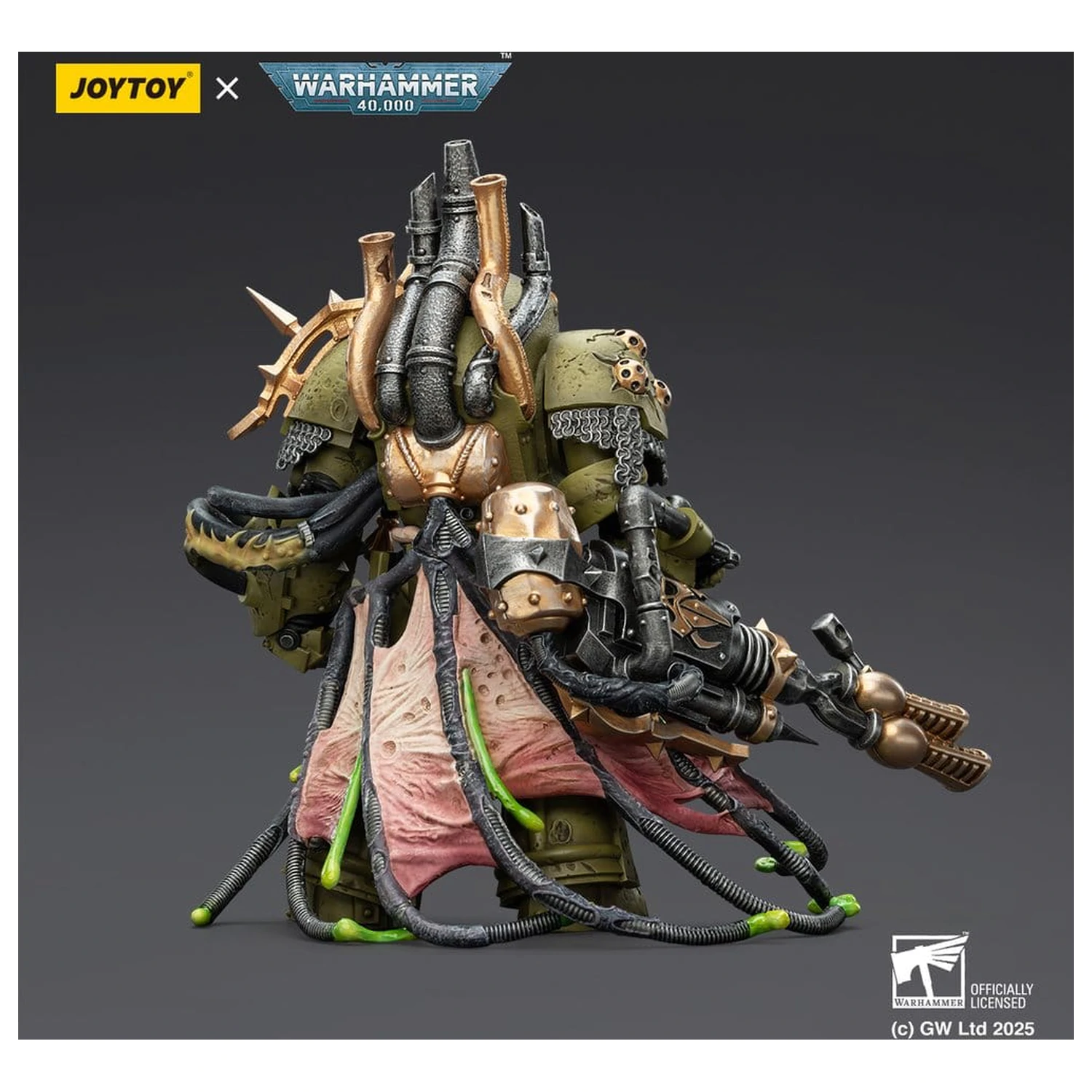 Warhammer 40,000 Figurka Akcji Death Guard Lord of Virulence z Pięścią Mocy i Podwójnym Plaga Miotaczem 14 cm zdjęcie produktu