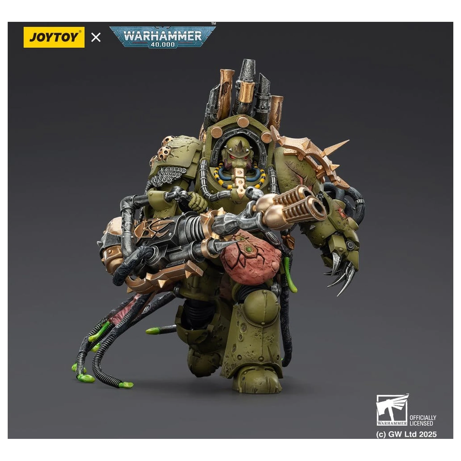 Warhammer 40,000 Figurka Akcji Death Guard Lord of Virulence z Pięścią Mocy i Podwójnym Plaga Miotaczem 14 cm zdjęcie produktu