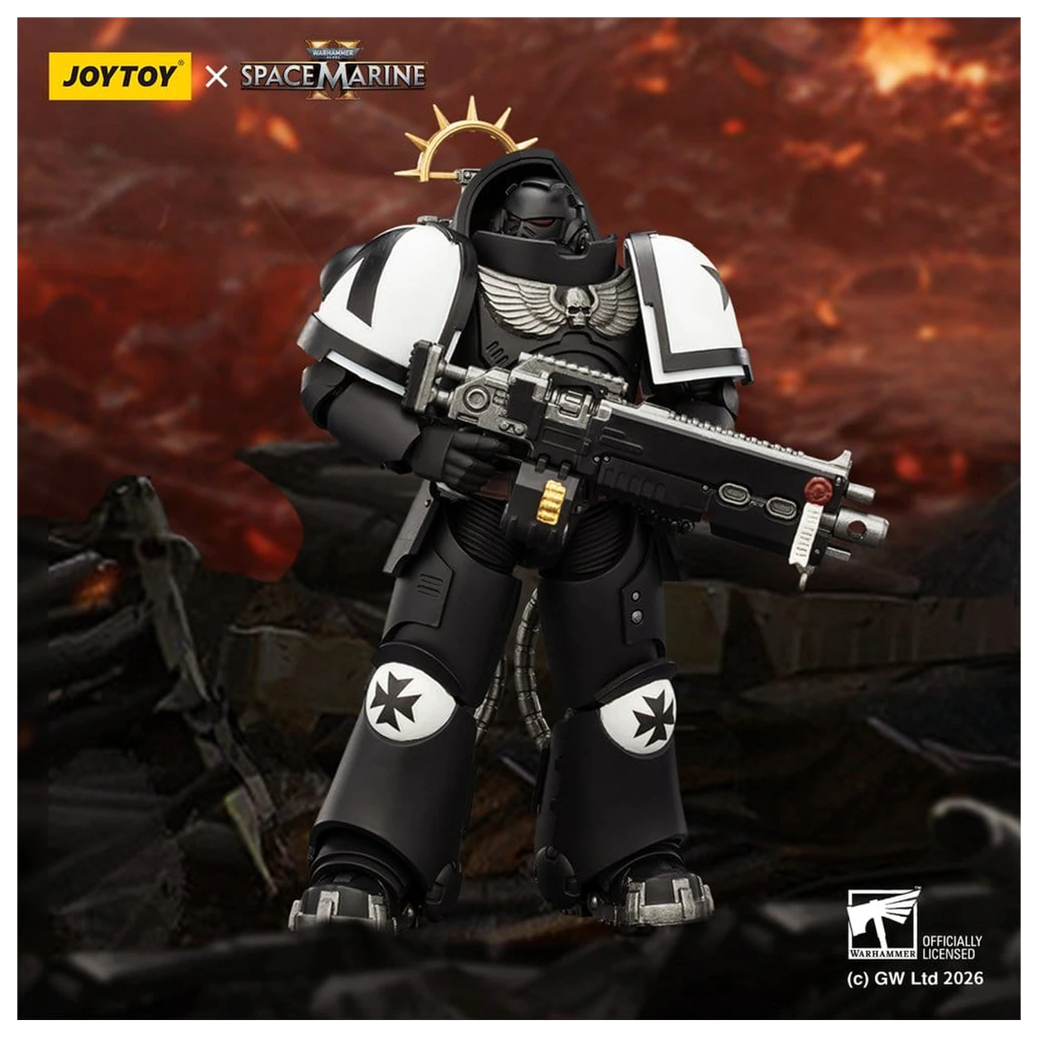 Warhammer 40,000 Figurka Akcji Game Edition Black Templars Heavy Intercessor 13 cm zdjęcie produktu