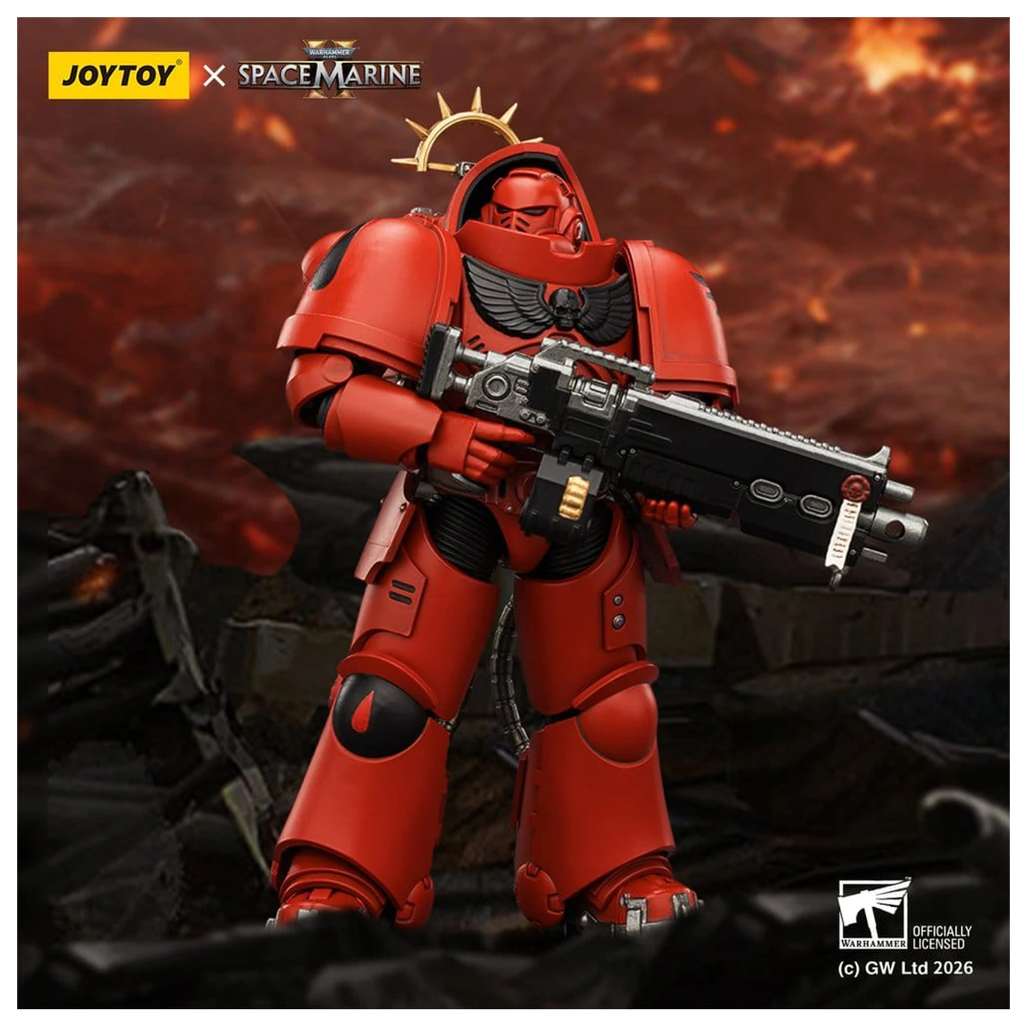Warhammer 40,000 Action Figure Game Edition Blood Angels Heavy Intercessor figurka 13 cm zdjęcie produktu