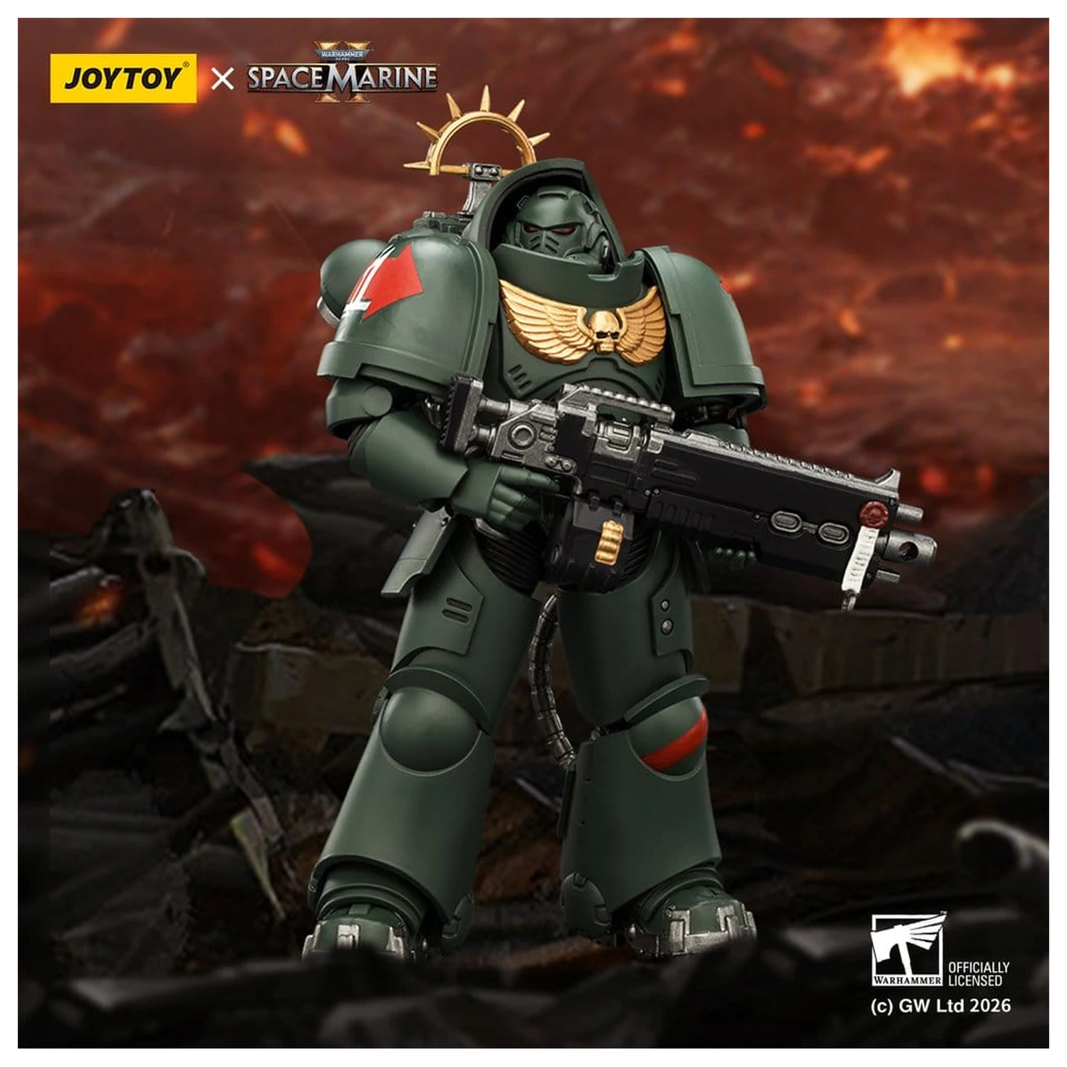 Warhammer 40,000 Action Figure Game Edition Dark Angels Heavy Intercessor 13 cm zdjęcie produktu