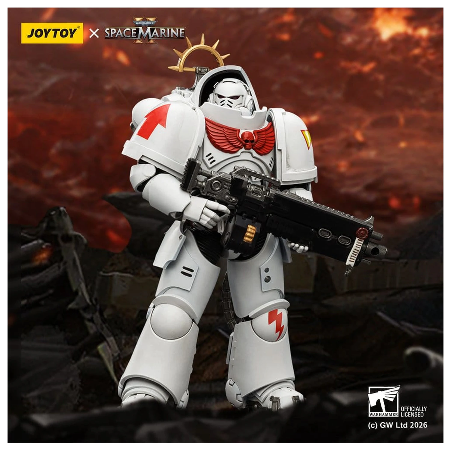 Warhammer 40,000 Action Figure Game Edition White Scars Heavy Intercessor 13 cm zdjęcie produktu