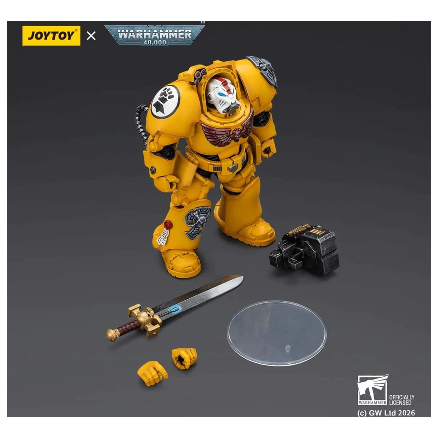 Warhammer 40,000 Action Figure Imperial Fists Terminator 1 z Power Sword i Storm Bolter 14 cm zdjęcie produktu