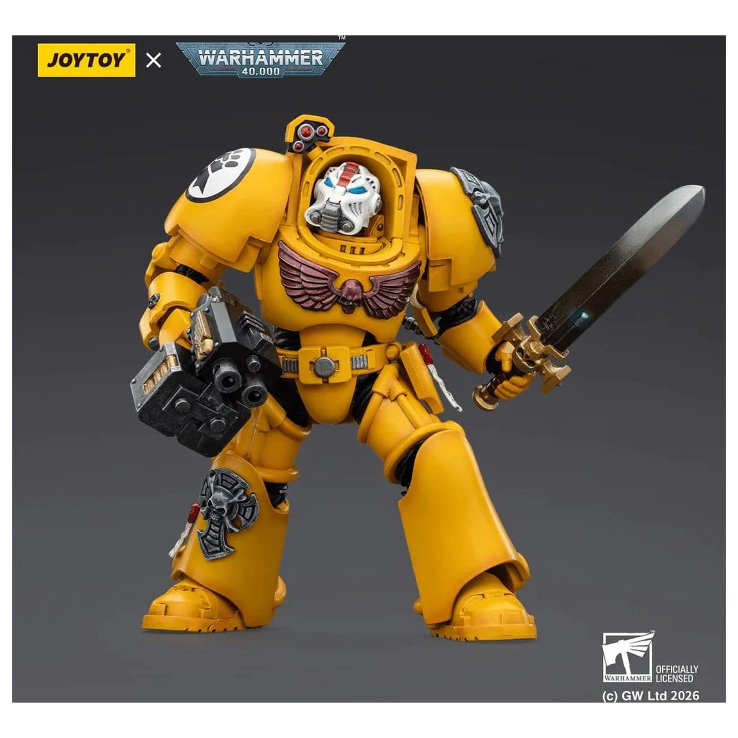 Warhammer 40,000 Action Figure Imperial Fists Terminator 1 z Power Sword i Storm Bolter 14 cm zdjęcie produktu