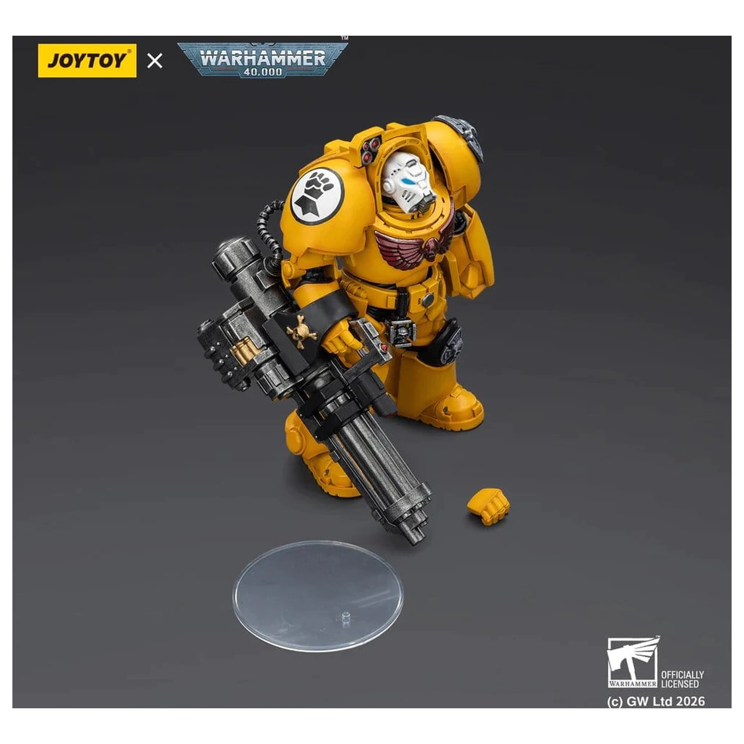Warhammer 40,000 Figurka Akcji Imperial Fists Terminator 3 z Power Fist i Assault Cannon 14 cm zdjęcie produktu