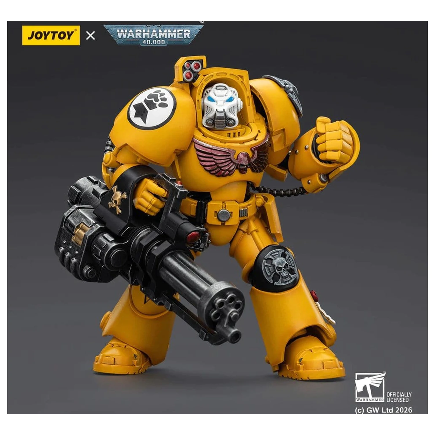 Warhammer 40,000 Figurka Akcji Imperial Fists Terminator 3 z Power Fist i Assault Cannon 14 cm zdjęcie produktu
