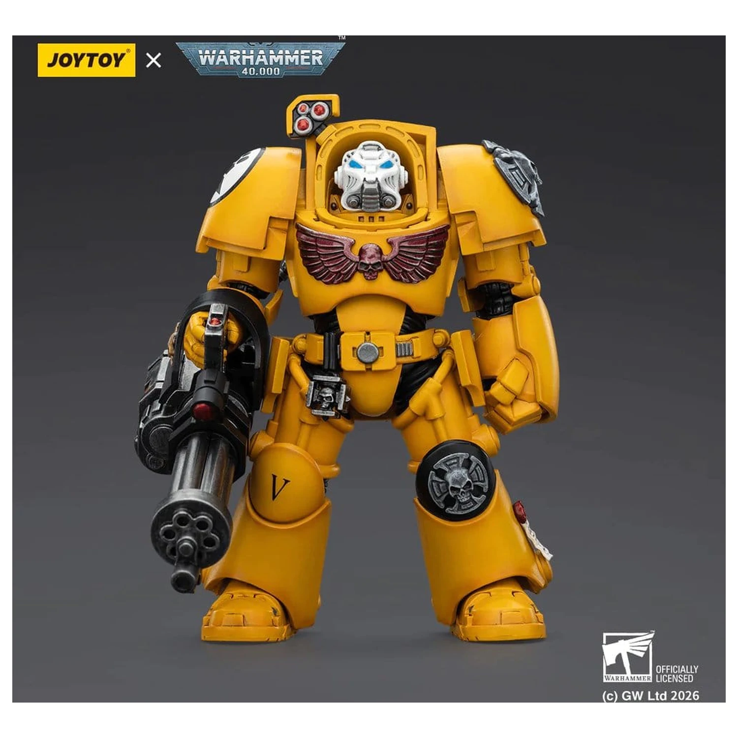 Warhammer 40,000 Figurka Akcji Imperial Fists Terminator 3 z Power Fist i Assault Cannon 14 cm zdjęcie produktu