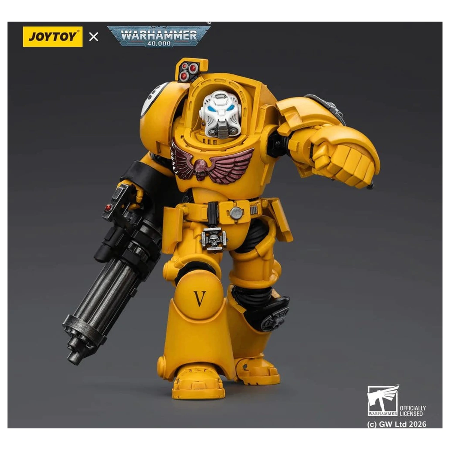 Warhammer 40,000 Figurka Akcji Imperial Fists Terminator 3 z Power Fist i Assault Cannon 14 cm zdjęcie produktu