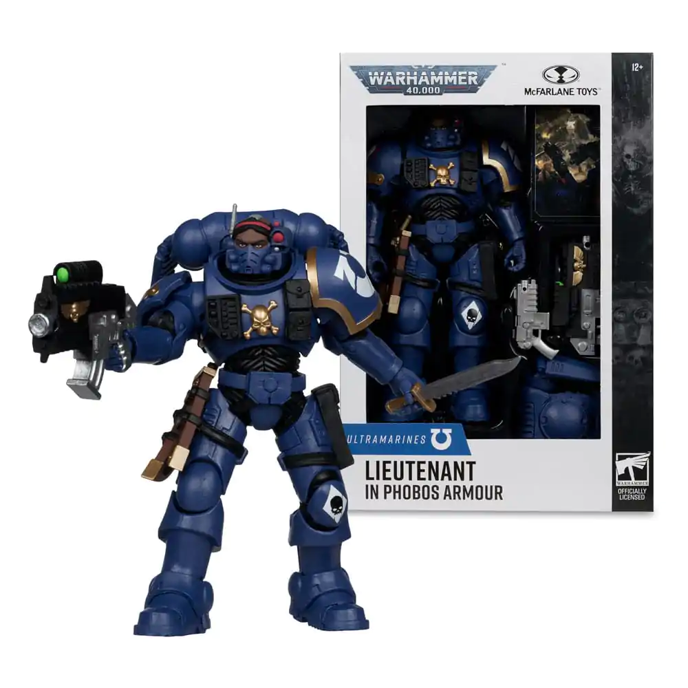 Warhammer 40,000 Figurka Akcji Porucznik w Zbroi Phobos (Ultramarines) 18 cm zdjęcie produktu
