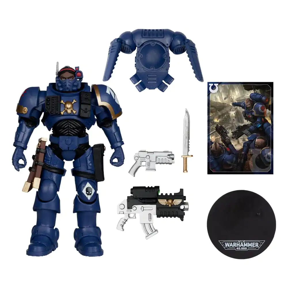 Warhammer 40,000 Figurka Akcji Porucznik w Zbroi Phobos (Ultramarines) 18 cm zdjęcie produktu