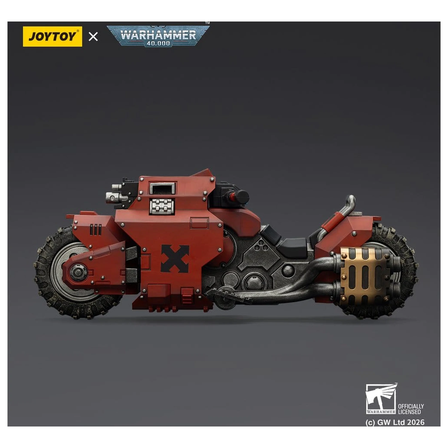 Warhammer 40,000 Raider-pattern Combat Bike Blood Angels z podwójnymi bolt rifles 22 cm zdjęcie produktu