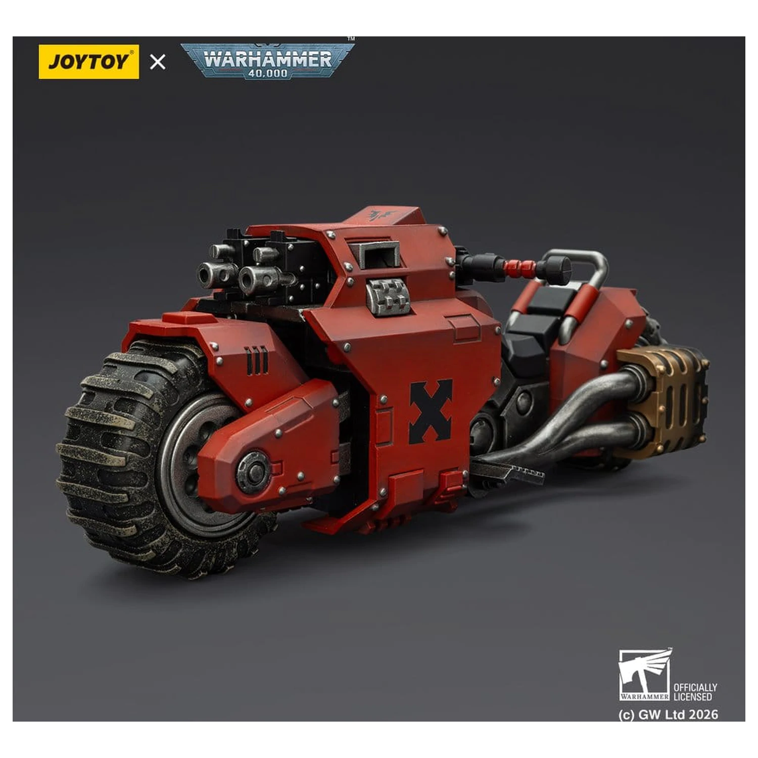 Warhammer 40,000 Raider-pattern Combat Bike Blood Angels z podwójnymi bolt rifles 22 cm zdjęcie produktu