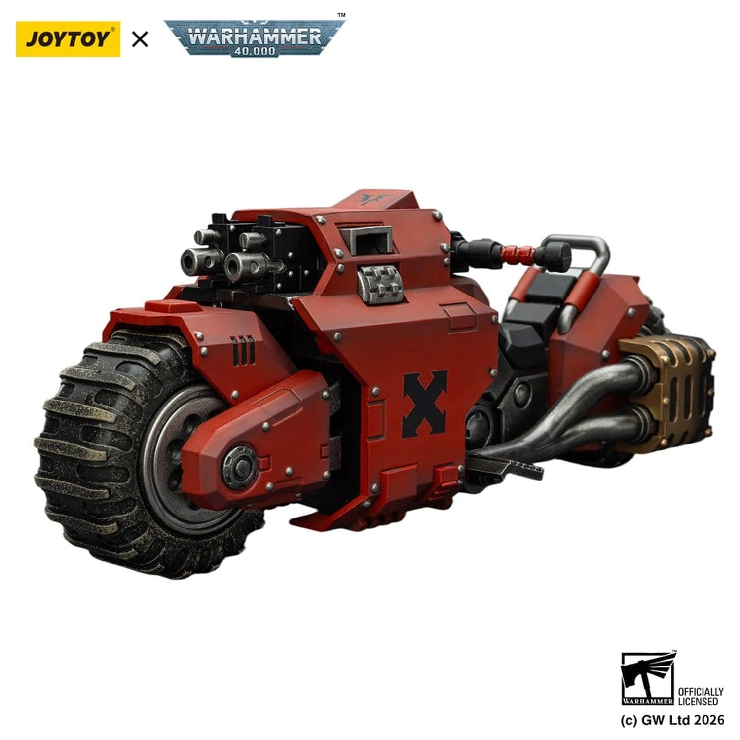 Warhammer 40,000 Raider-pattern Combat Bike Blood Angels z podwójnymi bolt rifles 22 cm zdjęcie produktu