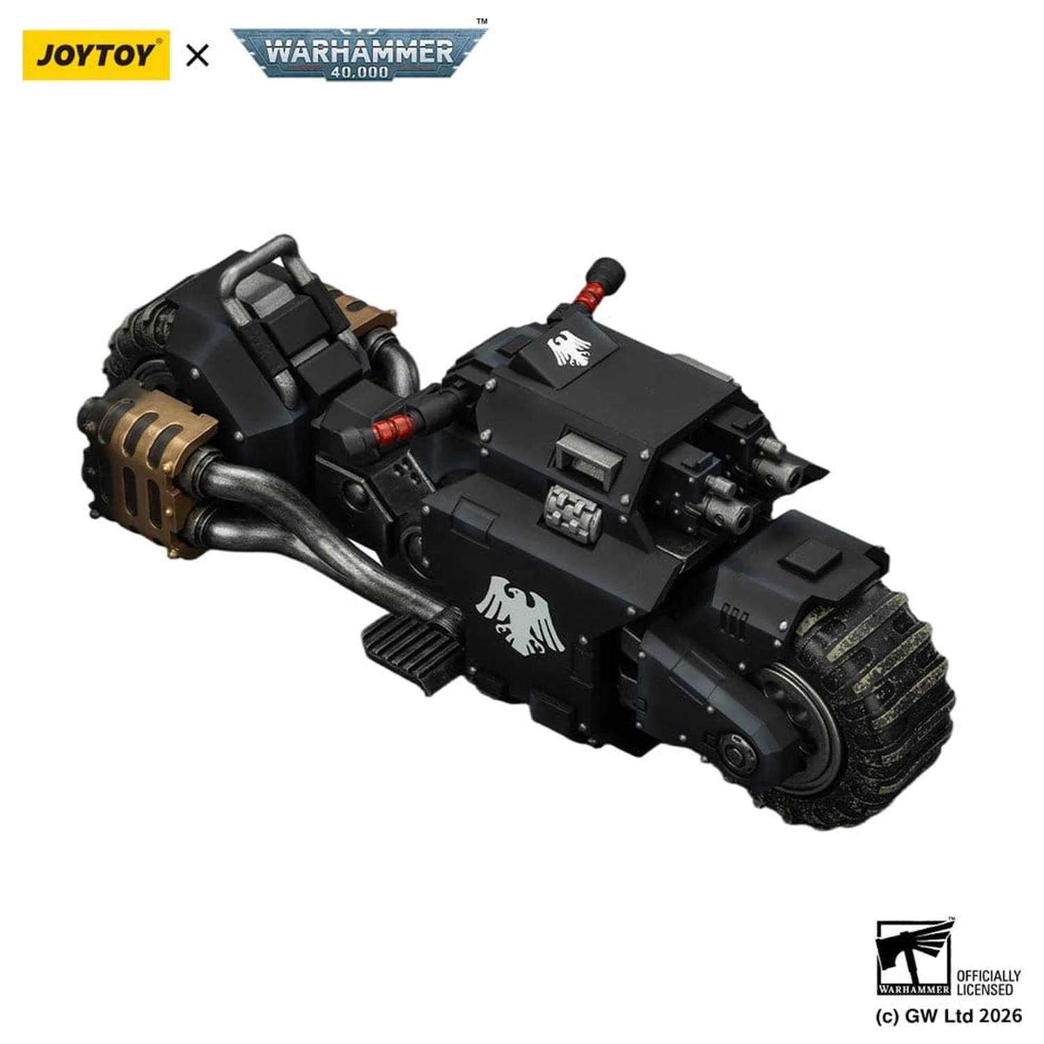 Warhammer 40,000 Raider-pattern Combat Bike Raven Guard z podwójnymi karabinami boltowymi 22 cm zdjęcie produktu