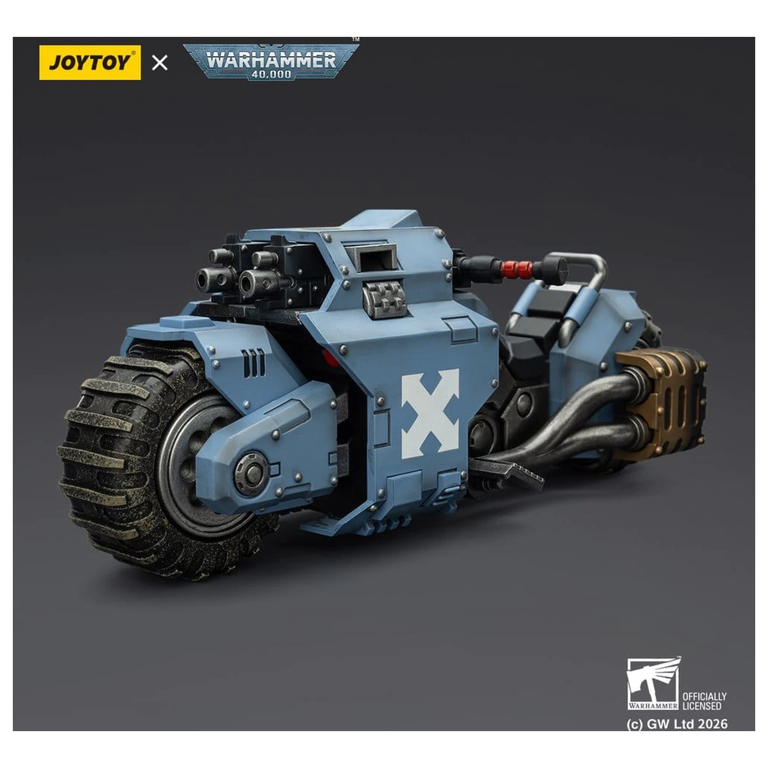 Warhammer 40,000 Raider-pattern Combat Bike Space Wolves z podwójnymi karabinami bolter 22 cm zdjęcie produktu