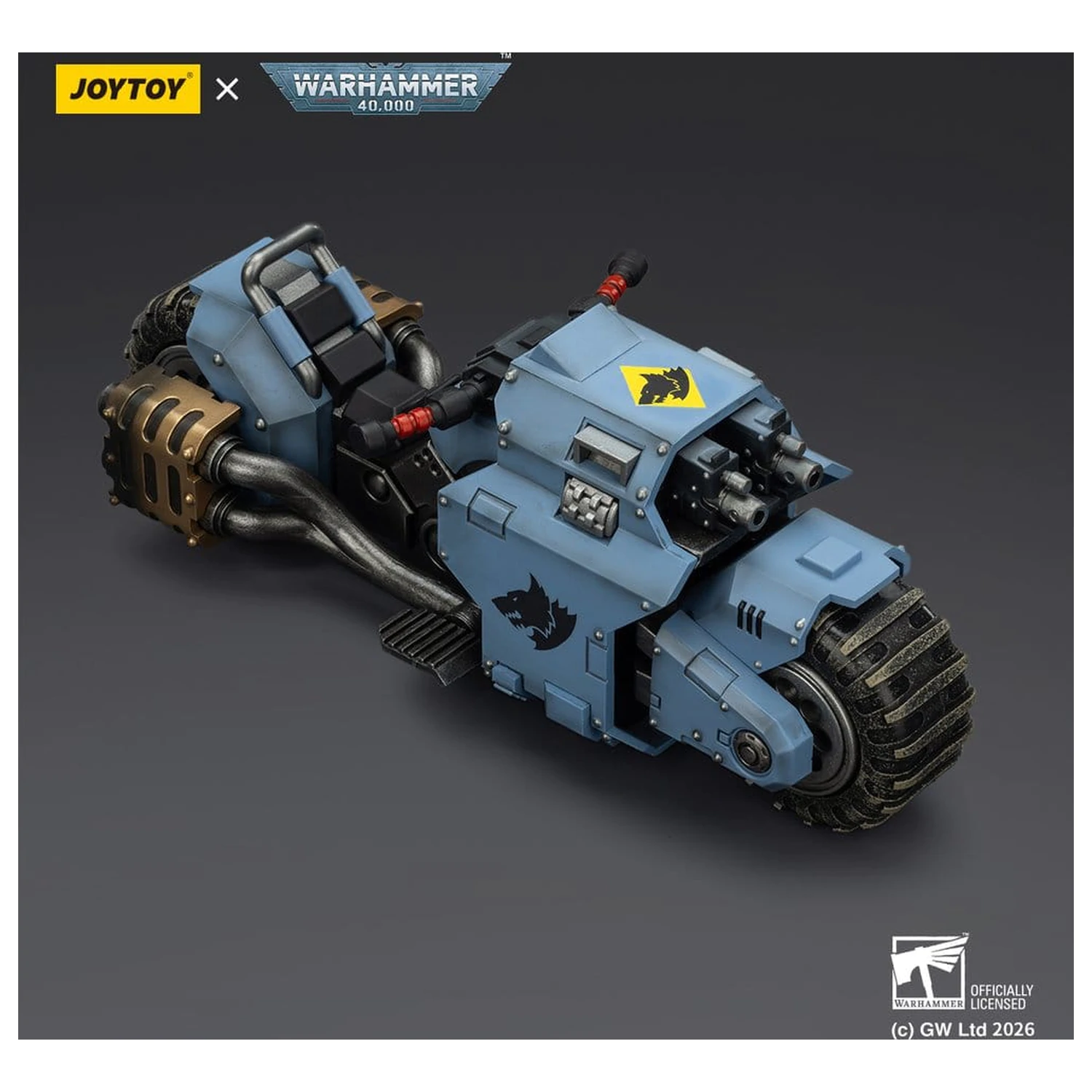 Warhammer 40,000 Raider-pattern Combat Bike Space Wolves z podwójnymi karabinami bolter 22 cm zdjęcie produktu