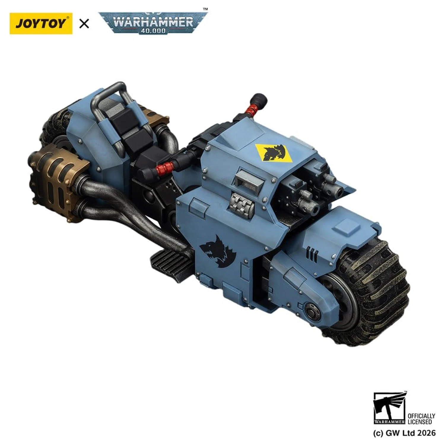 Warhammer 40,000 Raider-pattern Combat Bike Space Wolves z podwójnymi karabinami bolter 22 cm zdjęcie produktu