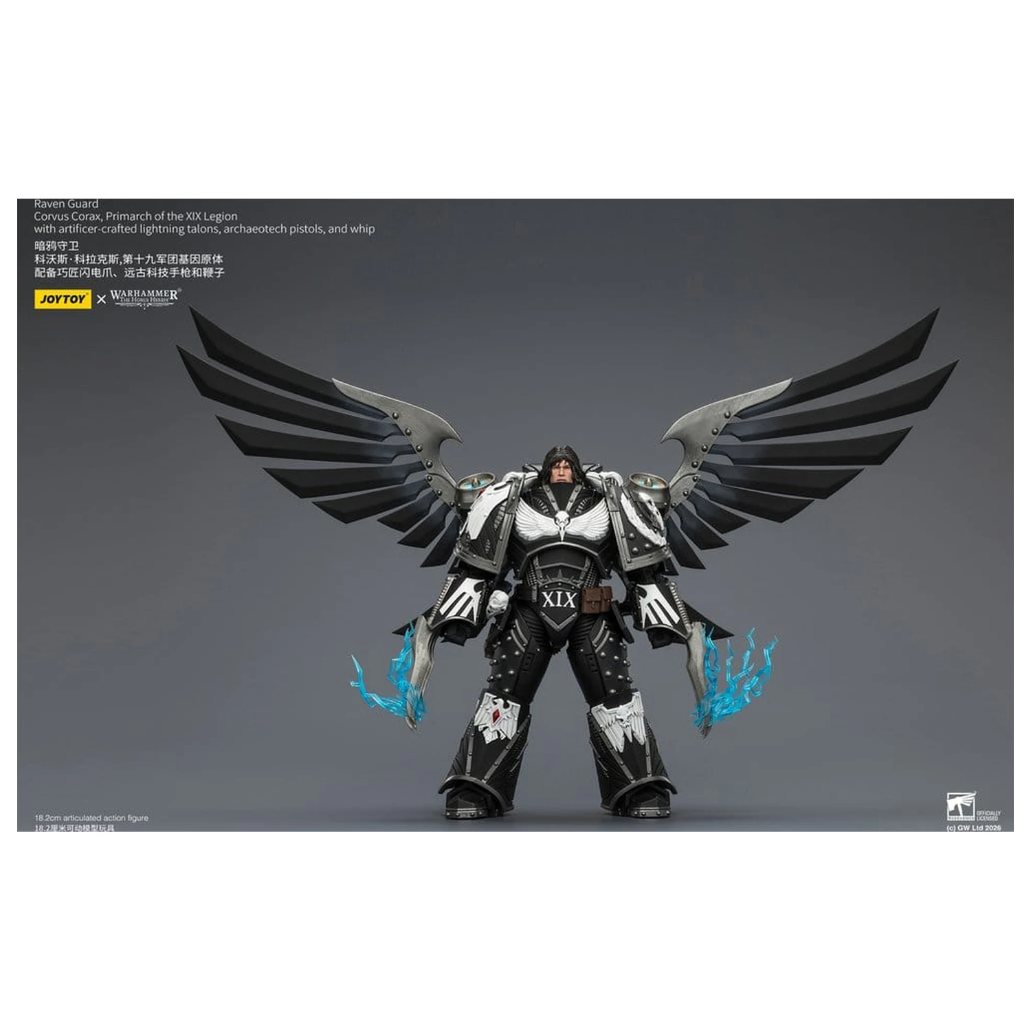 Warhammer 40,000 Figurka Akcji Raven Guard Corvus Corax, Primarcha XIX Legionu 18 cm zdjęcie produktu