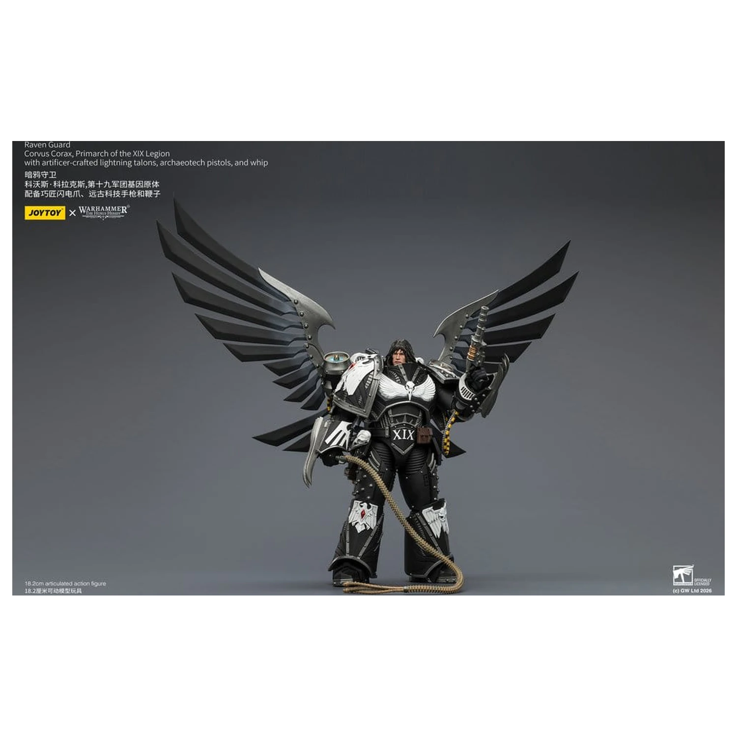 Warhammer 40,000 Figurka Akcji Raven Guard Corvus Corax, Primarcha XIX Legionu 18 cm zdjęcie produktu