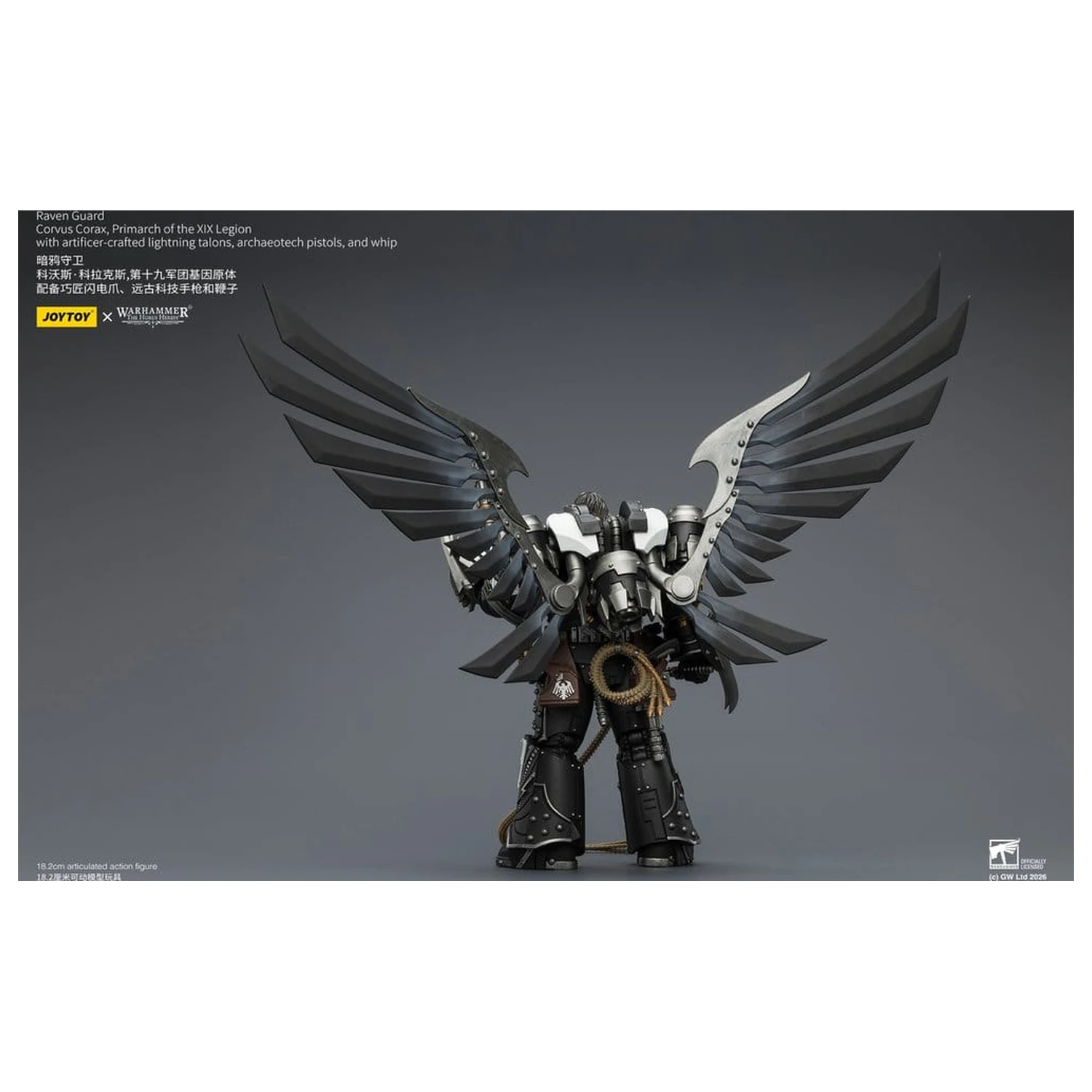 Warhammer 40,000 Figurka Akcji Raven Guard Corvus Corax, Primarcha XIX Legionu 18 cm zdjęcie produktu