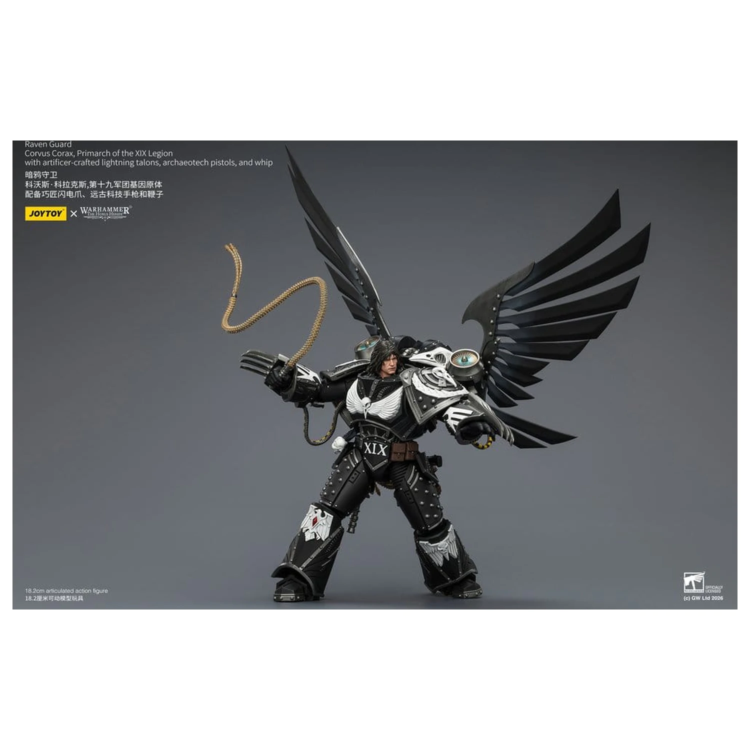Warhammer 40,000 Figurka Akcji Raven Guard Corvus Corax, Primarcha XIX Legionu 18 cm zdjęcie produktu