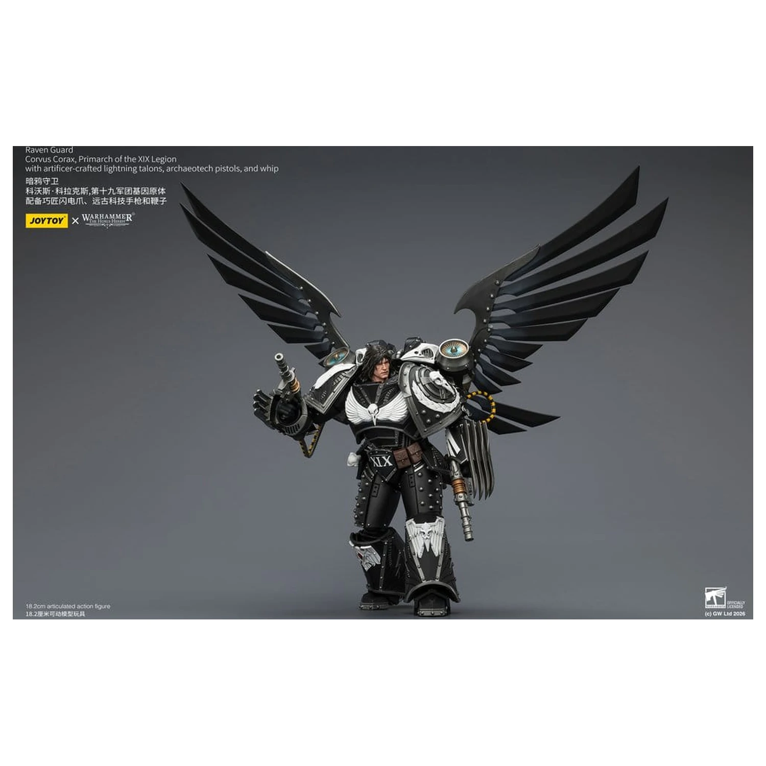 Warhammer 40,000 Figurka Akcji Raven Guard Corvus Corax, Primarcha XIX Legionu 18 cm zdjęcie produktu