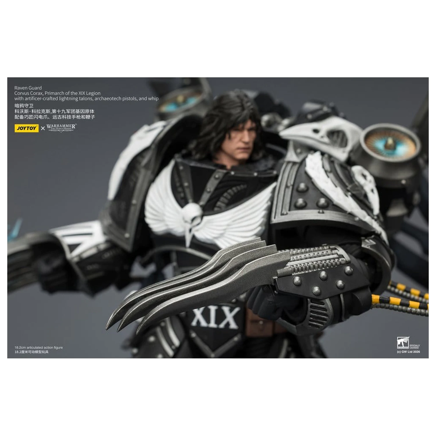 Warhammer 40,000 Figurka Akcji Raven Guard Corvus Corax, Primarcha XIX Legionu 18 cm zdjęcie produktu
