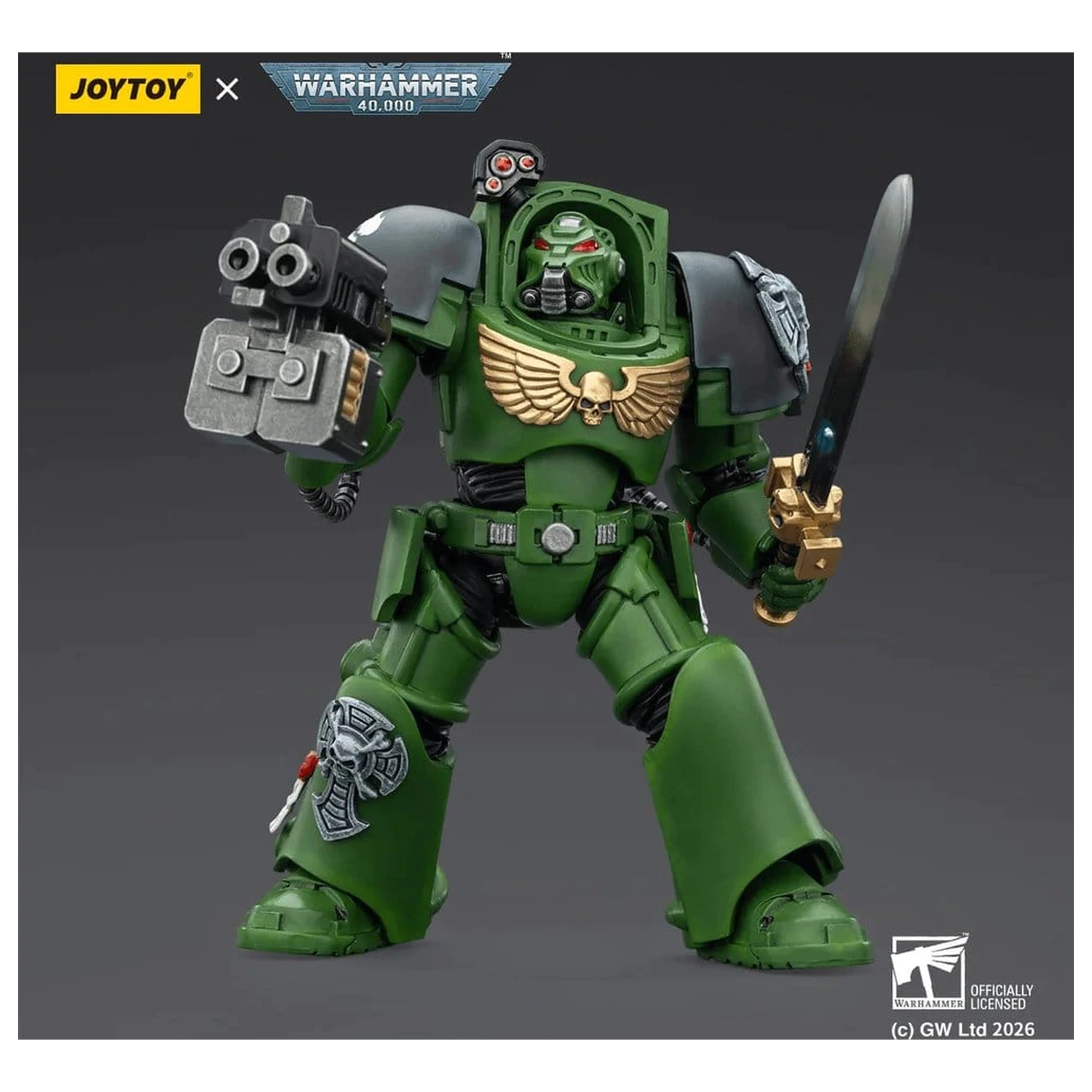 Warhammer 40,000 Figurka Akcji Salamanders Terminator 1 z Power Sword i Storm Bolter 14 cm zdjęcie produktu