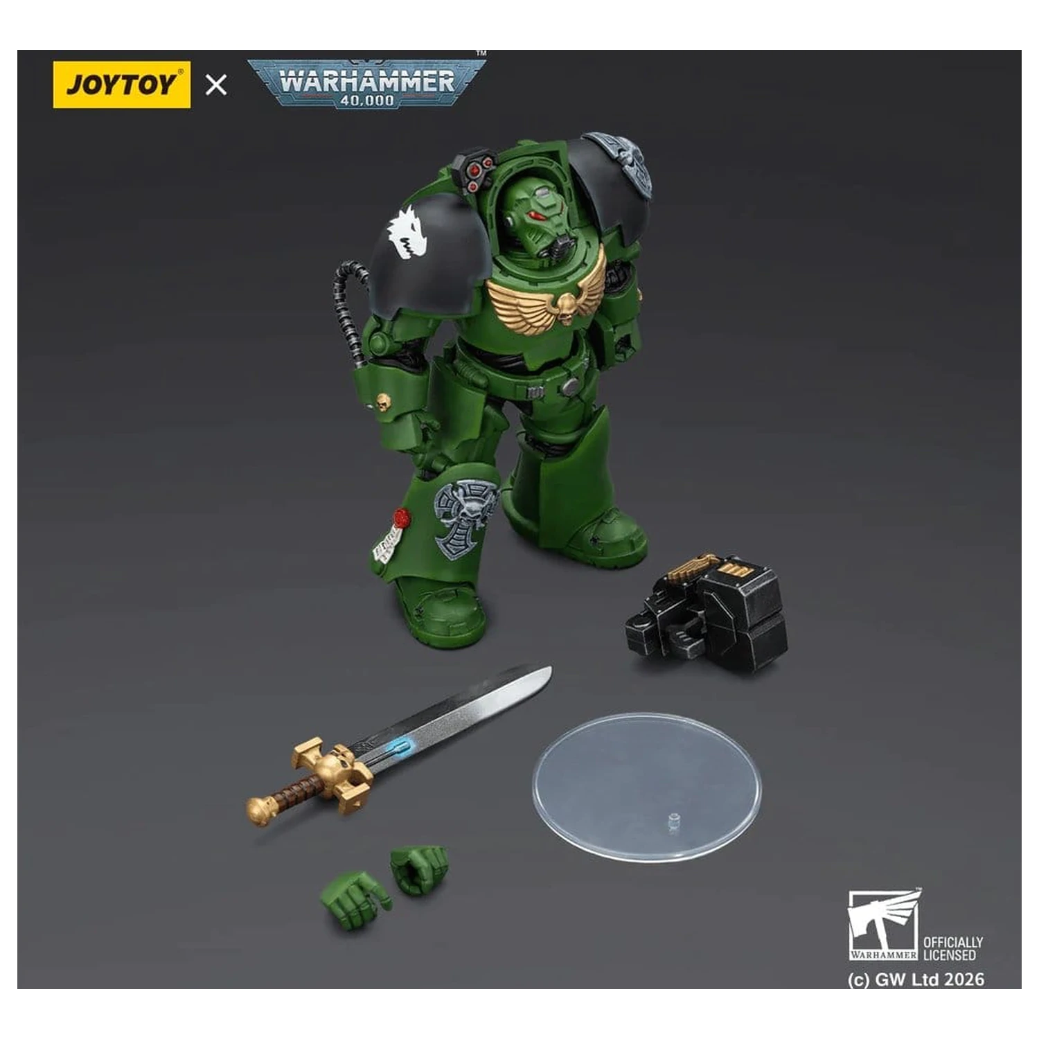 Warhammer 40,000 Figurka Akcji Salamanders Terminator 1 z Power Sword i Storm Bolter 14 cm zdjęcie produktu