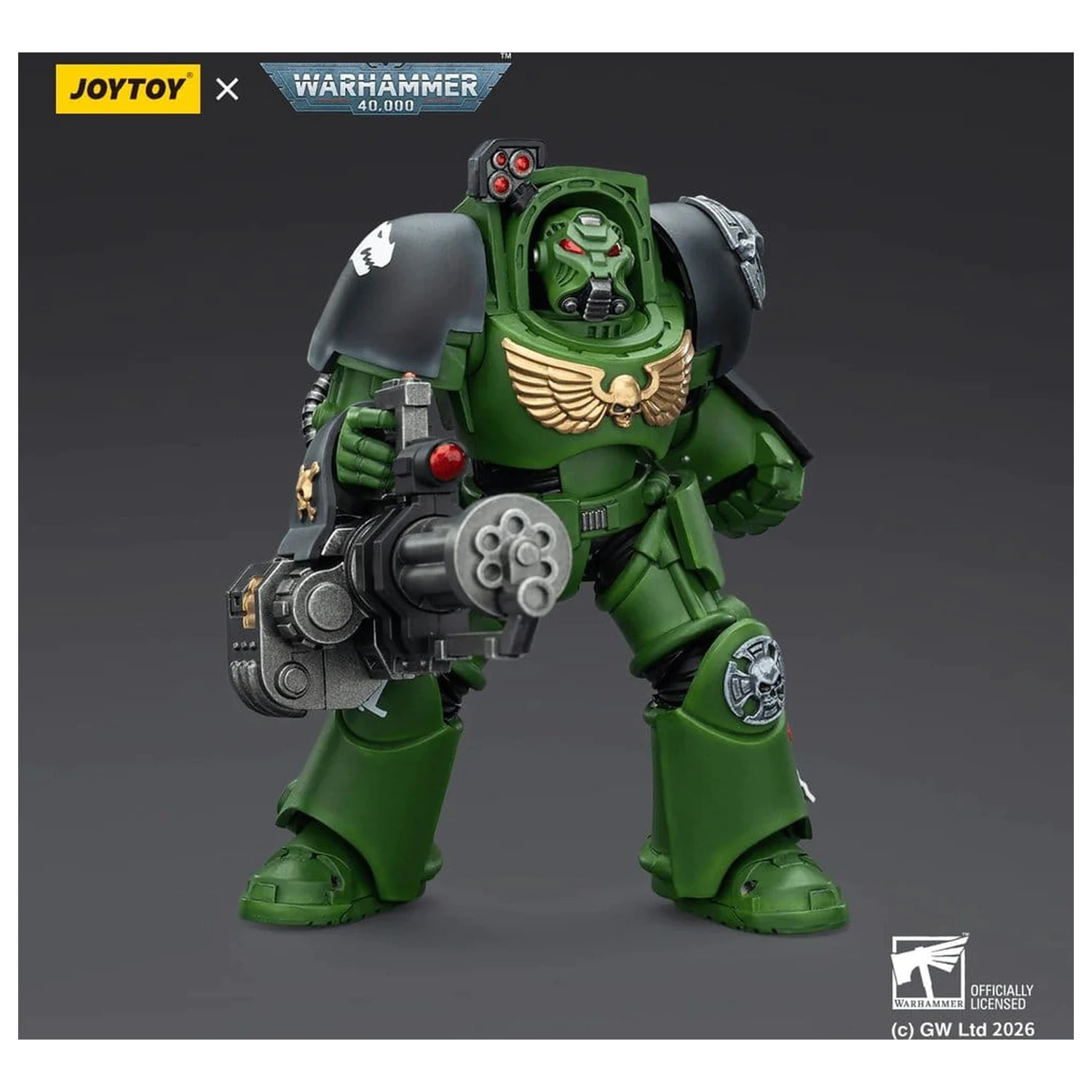 Warhammer 40,000 Action Figure Salamanders Terminator 3 z Power Fist i Assault Cannon 14 cm zdjęcie produktu