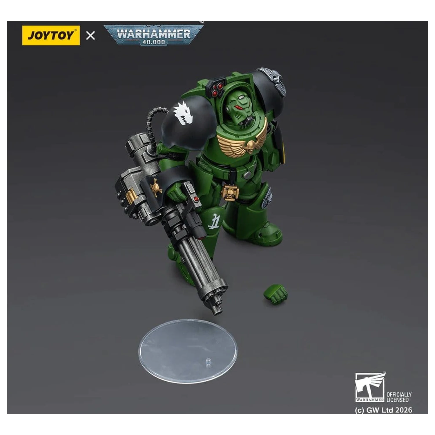 Warhammer 40,000 Action Figure Salamanders Terminator 3 z Power Fist i Assault Cannon 14 cm zdjęcie produktu
