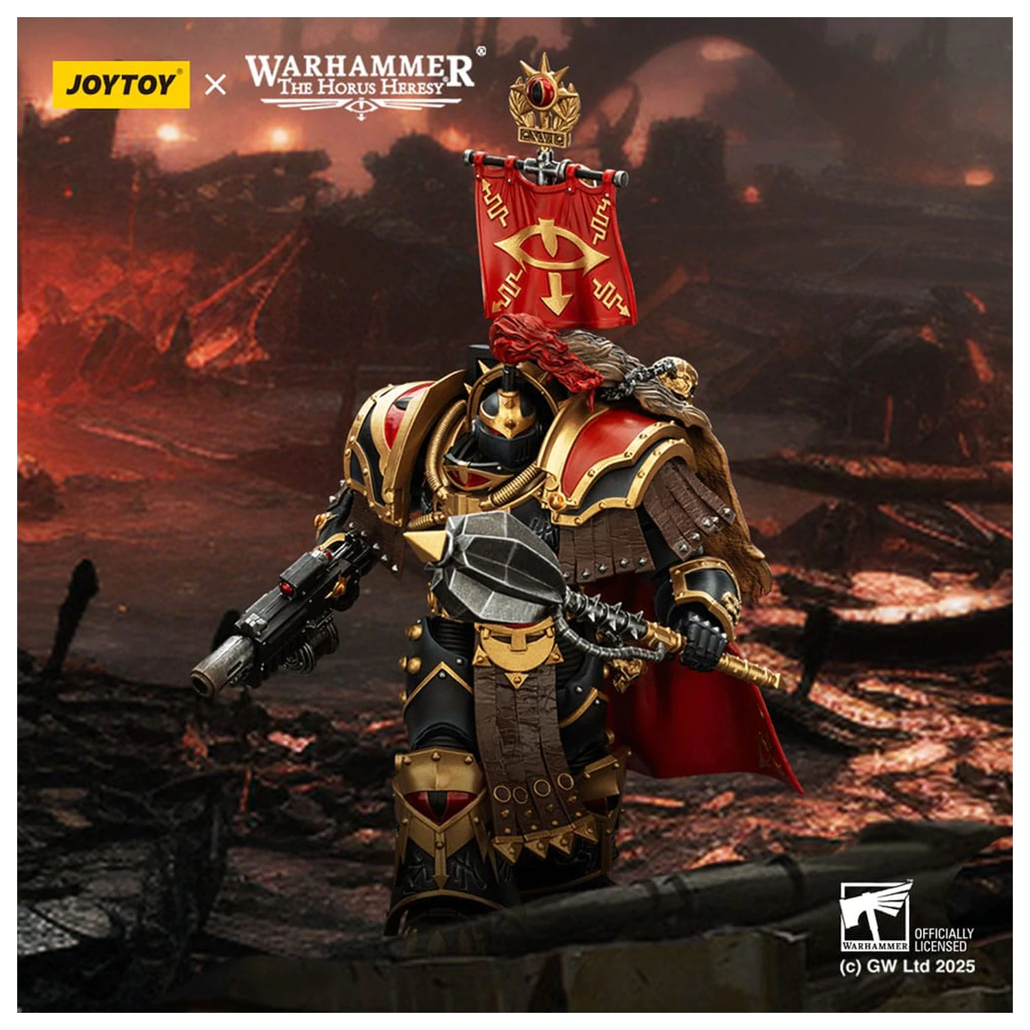 Warhammer 40,000: Sons of Horus Action Figure Legion Cataphractii Praetor z Combi-Melta i Power Maul 14 cm zdjęcie produktu