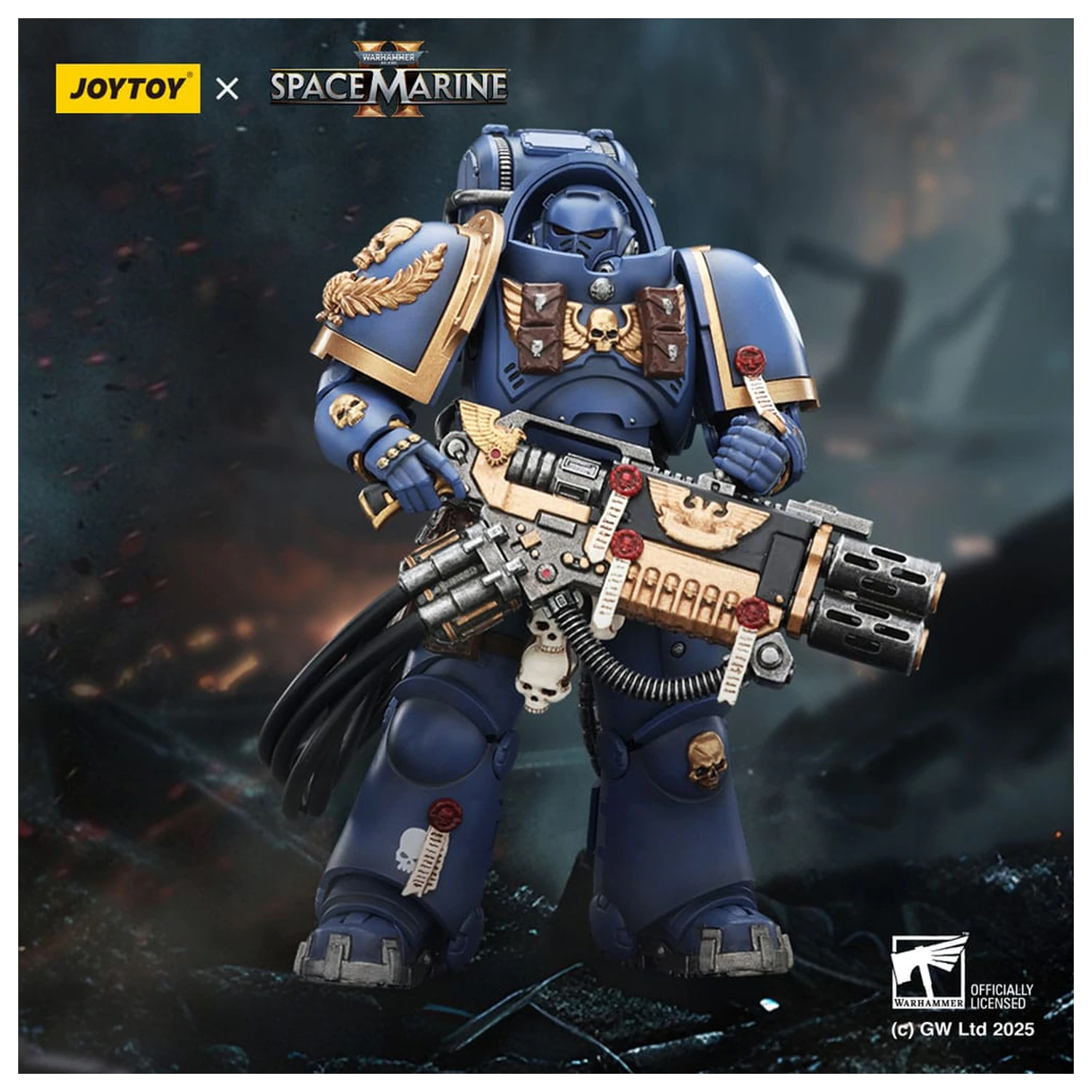 Warhammer 40,000: Space Marine 2 Action Figure Ultramarines Heavy Artificer Armor with Relic Multi-Melta 13 cm zdjęcie produktu