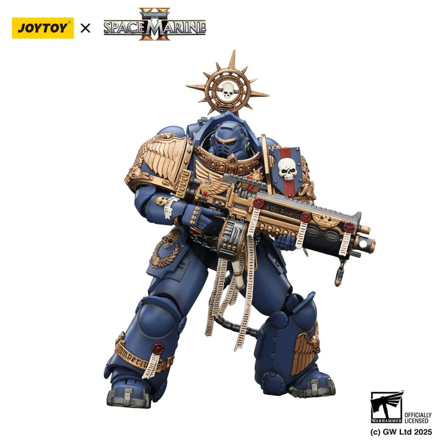 Warhammer 40,000: Space Marine 2 Figurka Akcji Ultramarines Heavy Relic Primus Armor z Heavy Relic Bolt Rifle 13 cm zdjęcie produktu