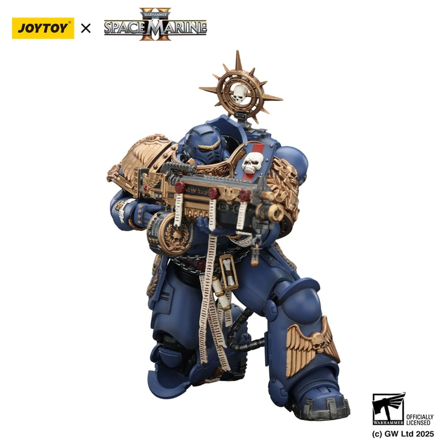 Warhammer 40,000: Space Marine 2 Figurka Akcji Ultramarines Heavy Relic Primus Armor z Heavy Relic Bolt Rifle 13 cm zdjęcie produktu