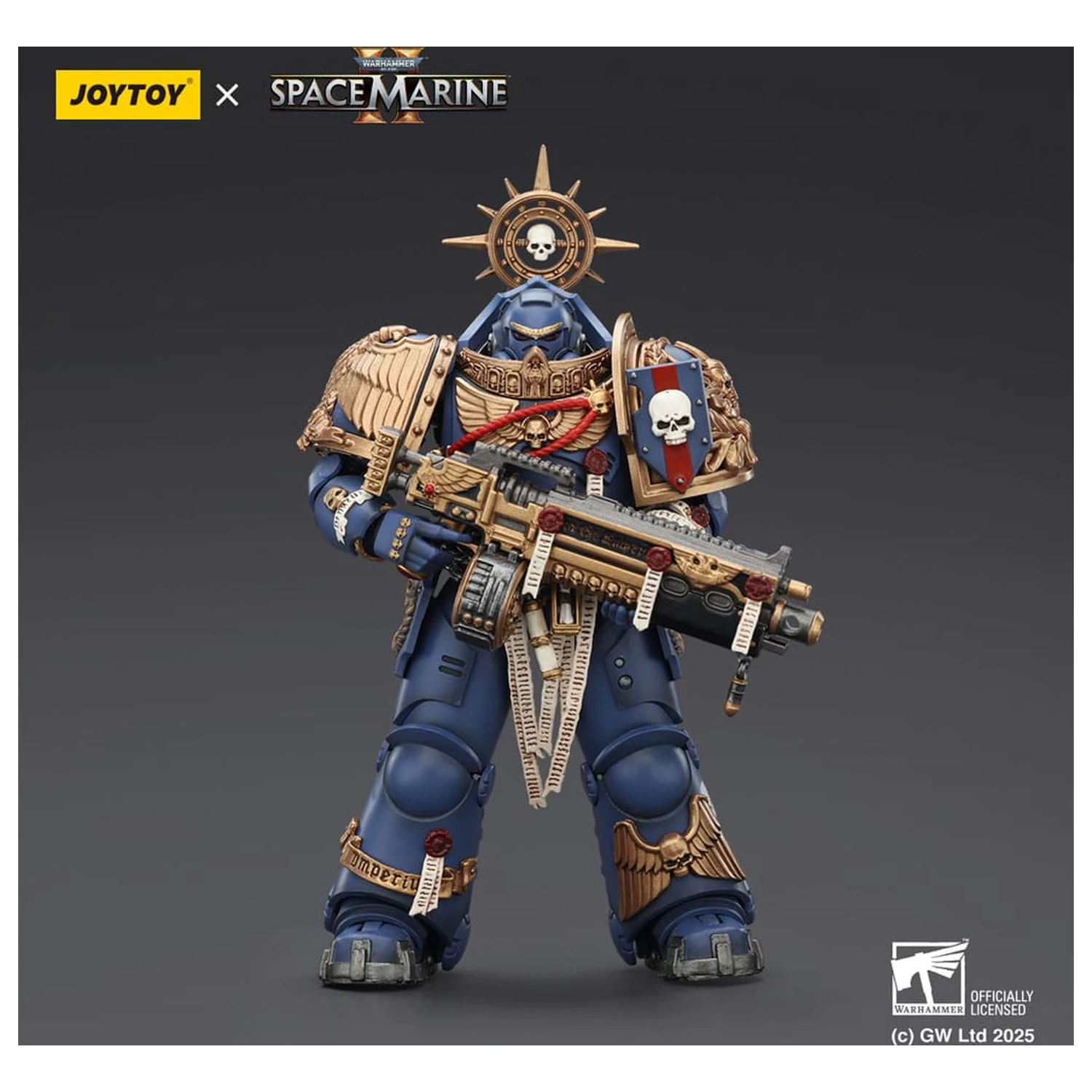 Warhammer 40,000: Space Marine 2 Figurka Akcji Ultramarines Heavy Relic Primus Armor z Heavy Relic Bolt Rifle 13 cm zdjęcie produktu