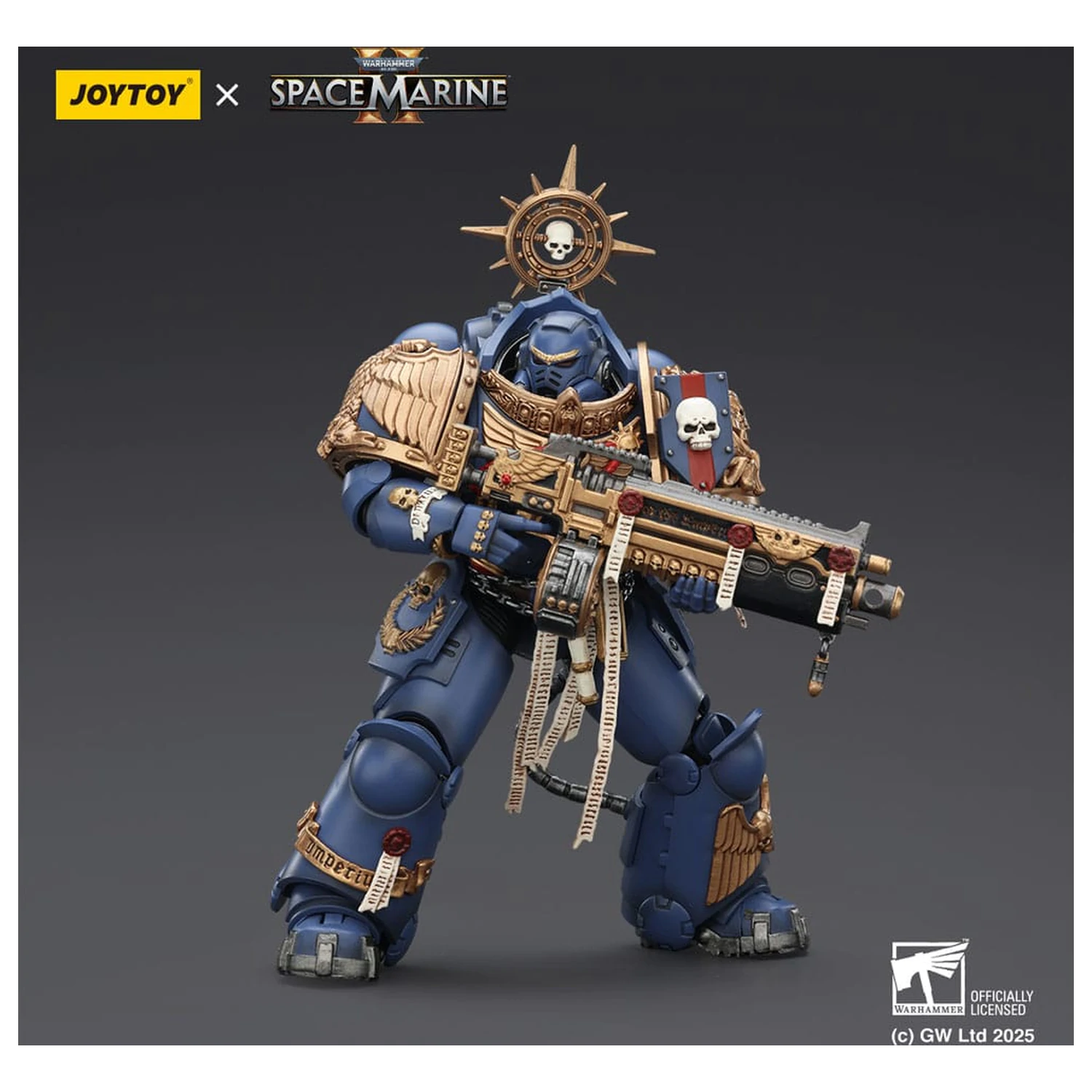 Warhammer 40,000: Space Marine 2 Figurka Akcji Ultramarines Heavy Relic Primus Armor z Heavy Relic Bolt Rifle 13 cm zdjęcie produktu
