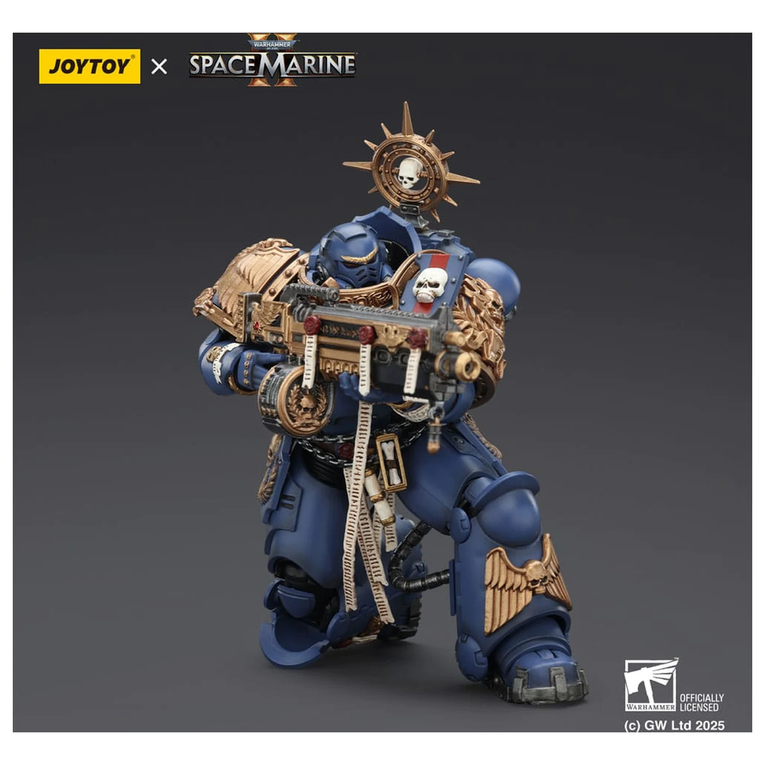 Warhammer 40,000: Space Marine 2 Figurka Akcji Ultramarines Heavy Relic Primus Armor z Heavy Relic Bolt Rifle 13 cm zdjęcie produktu