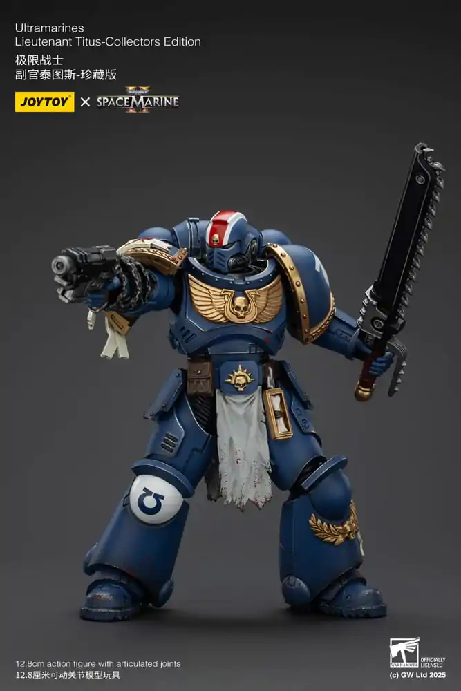 Warhammer 40,000: Space Marine 2 Figurka Akcji Ultramarines Lieutenant Titus Collectors Edition 13 cm zdjęcie produktu
