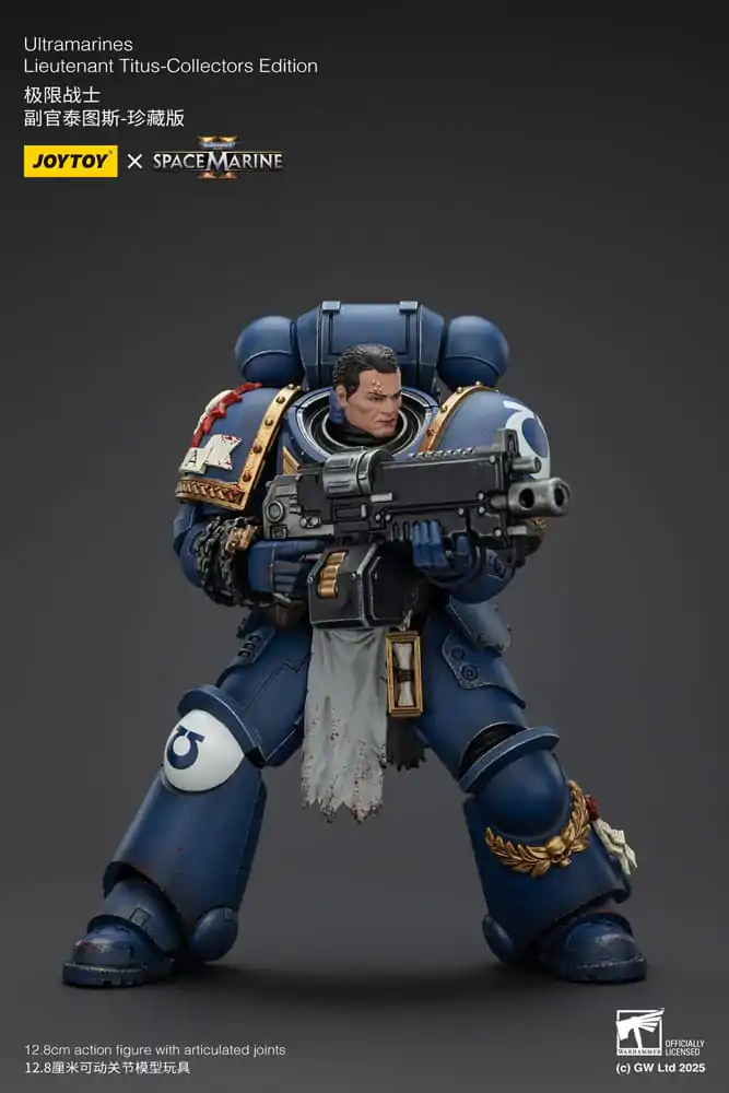 Warhammer 40,000: Space Marine 2 Figurka Akcji Ultramarines Lieutenant Titus Collectors Edition 13 cm zdjęcie produktu
