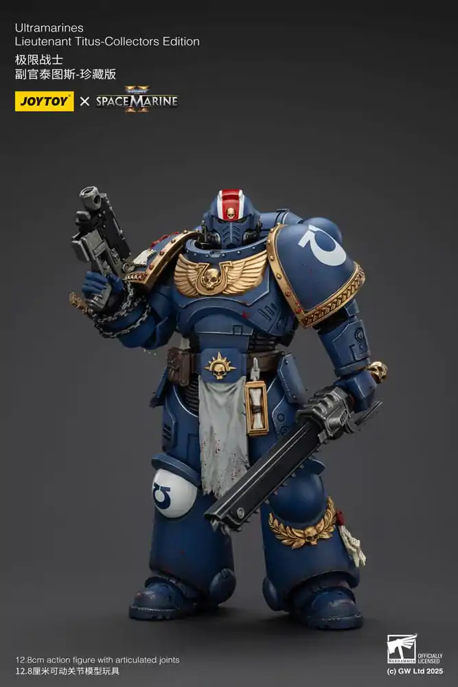 Warhammer 40,000: Space Marine 2 Figurka Akcji Ultramarines Lieutenant Titus Collectors Edition 13 cm zdjęcie produktu