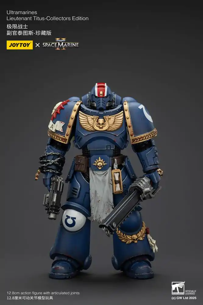 Warhammer 40,000: Space Marine 2 Figurka Akcji Ultramarines Lieutenant Titus Collectors Edition 13 cm zdjęcie produktu