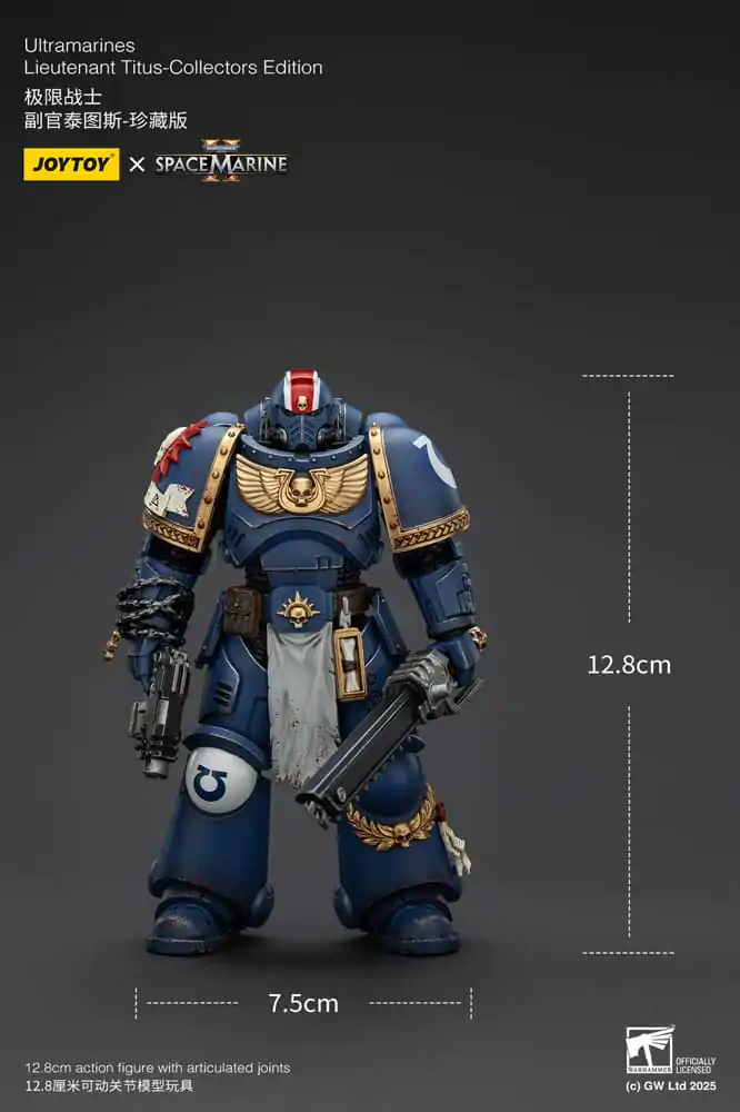 Warhammer 40,000: Space Marine 2 Figurka Akcji Ultramarines Lieutenant Titus Collectors Edition 13 cm zdjęcie produktu