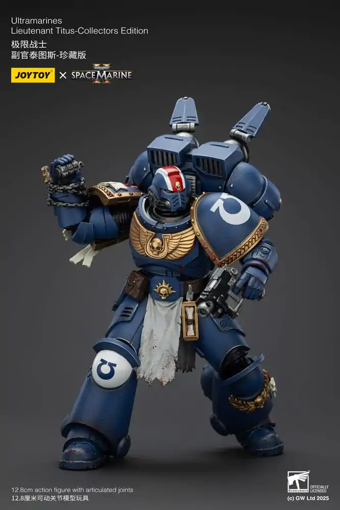 Warhammer 40,000: Space Marine 2 Figurka Akcji Ultramarines Lieutenant Titus Collectors Edition 13 cm zdjęcie produktu