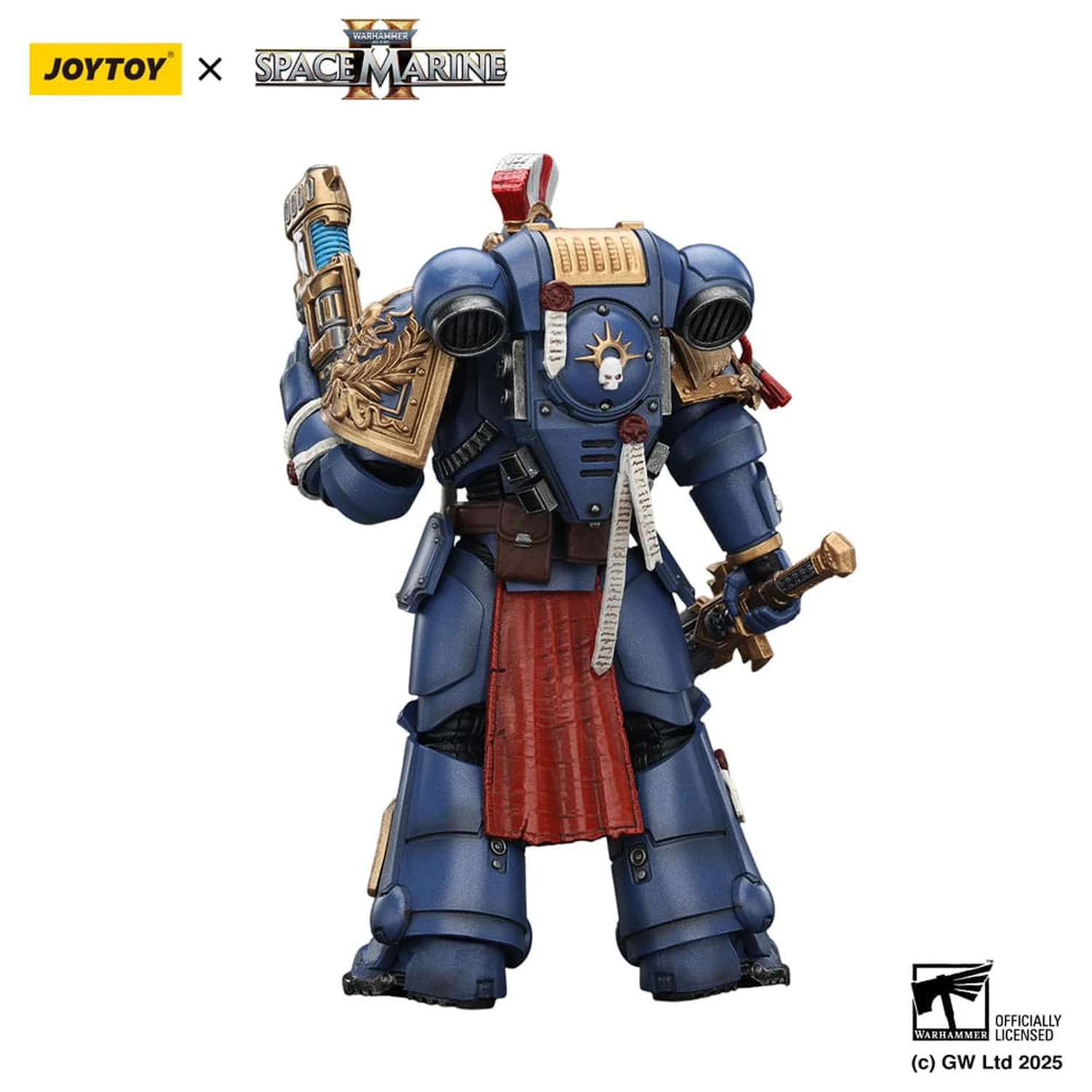 Warhammer 40,000: Space Marine 2 figurka Ultramarines Relic Primus Armour z pistoletem plazmowym i ostrzem bojowym 13 cm zdjęcie produktu